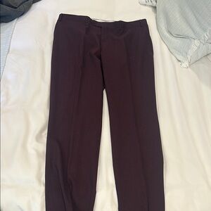 Canali Brown Dress Pants with Classic Straight-Leg Cut